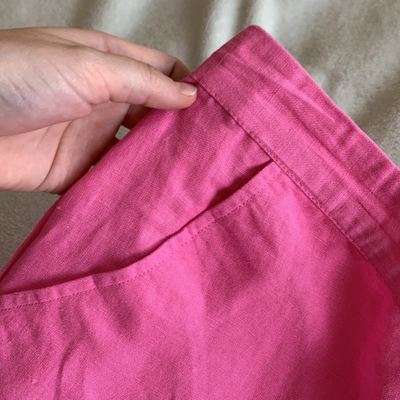 Zac and Rachel Size 16 Pink Blossom Button Cotton Pants NWT - Picture 5 of 8